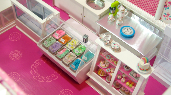 Dollhouse Miniature Bakery: A Bird’s Eye View