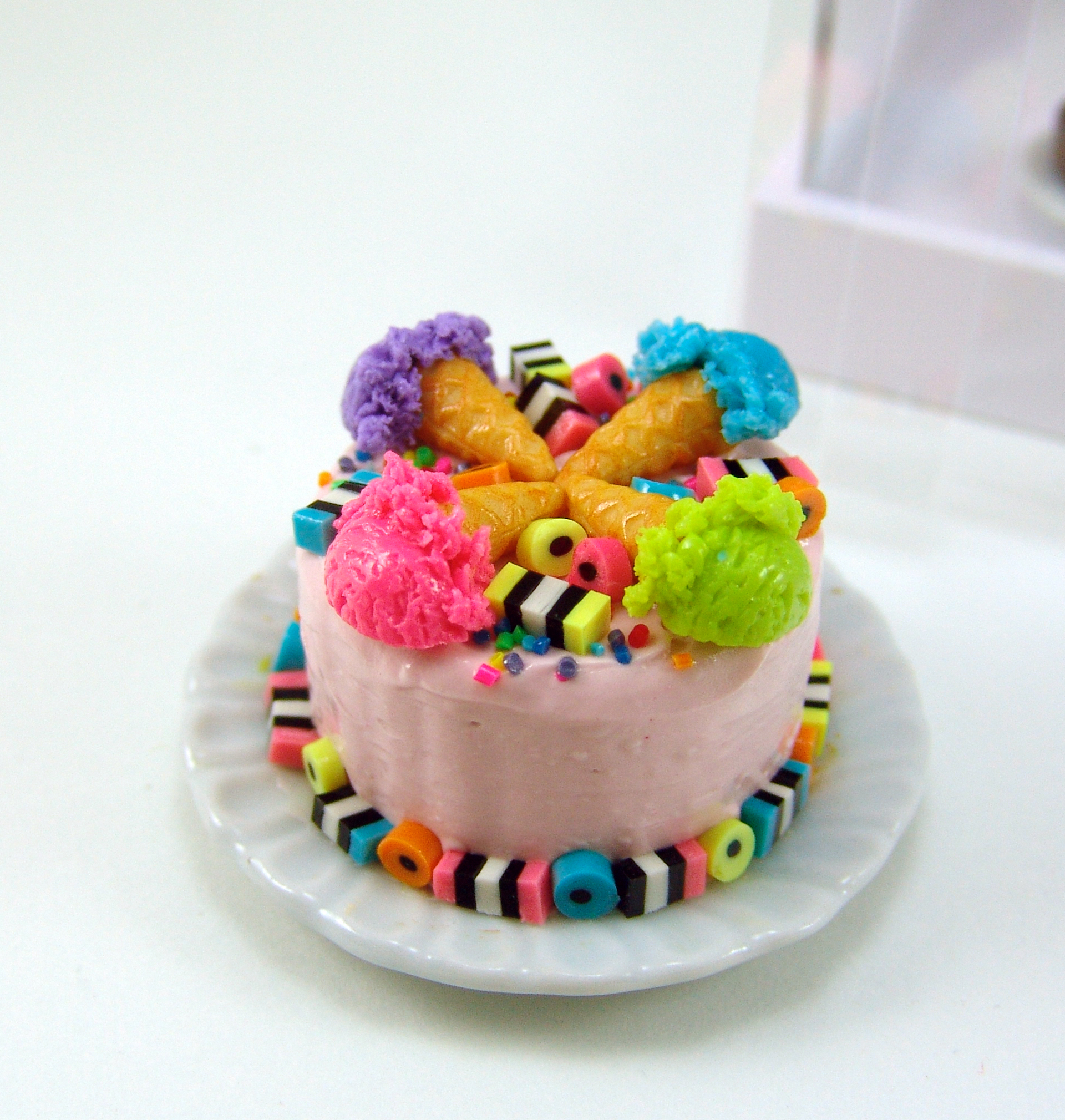 Polymer clay cake by The Mouse Market