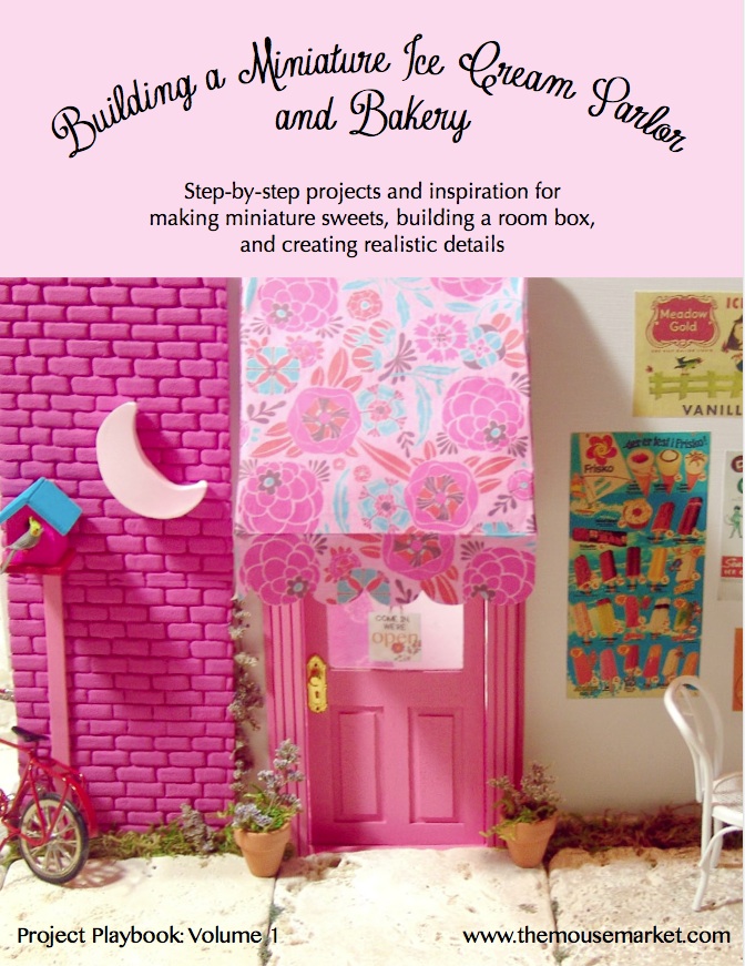 Miniature bakery tutorial book by The Mouse Market