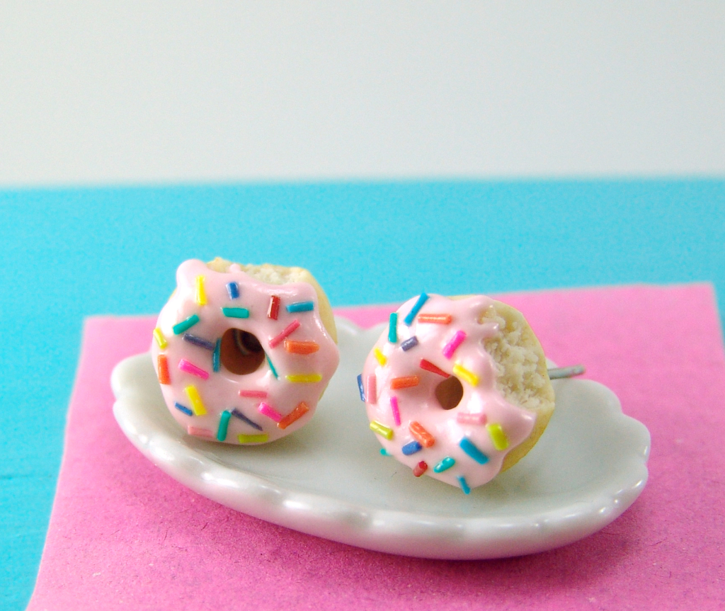 Donut earrings by The Mouse Market