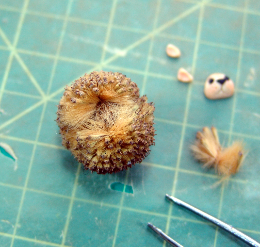 Making a seed pod hedgehog with The Mouse Market