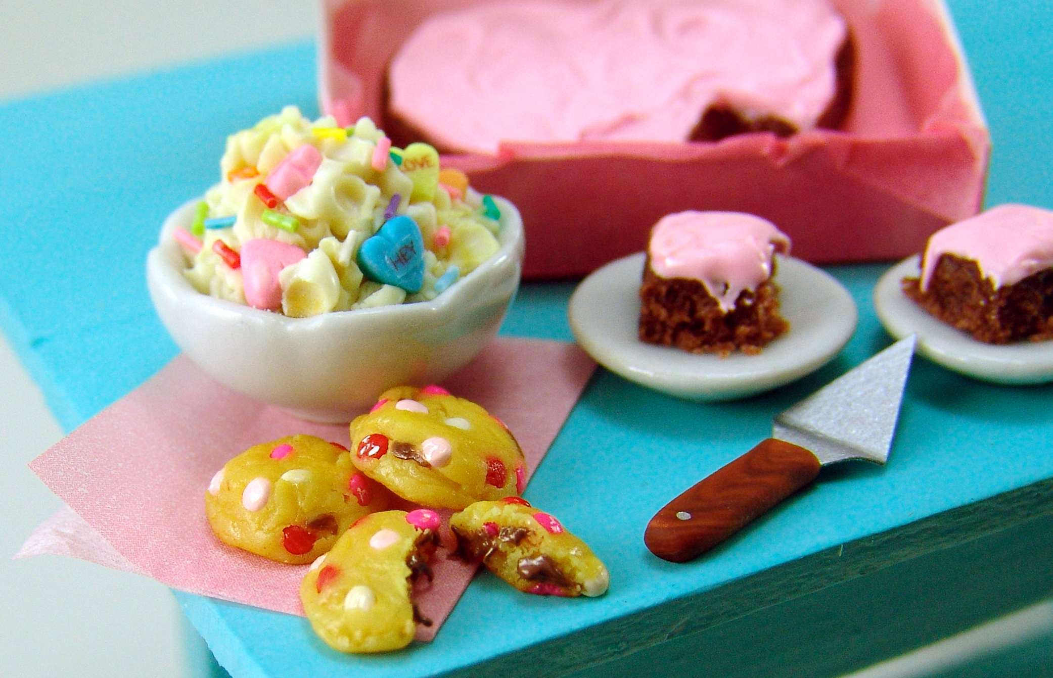 Dollhouse Miniature Valentine’s Day Sweets