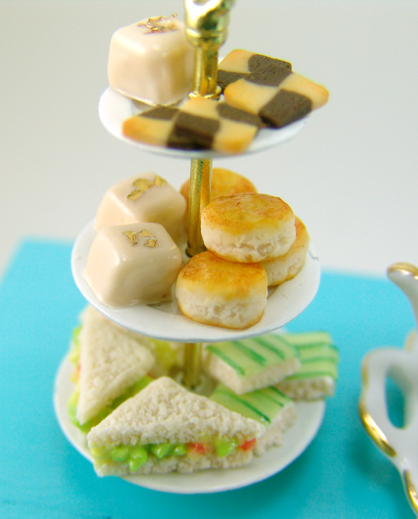 miniature tea party foods