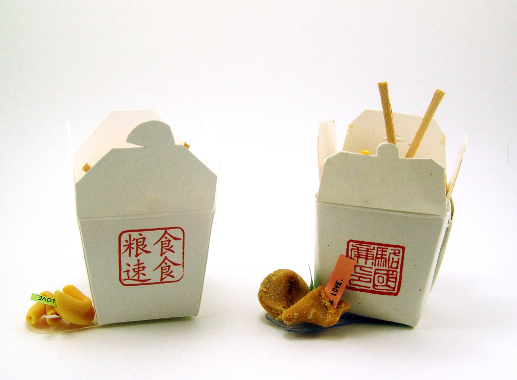 miniature food chinese takeout