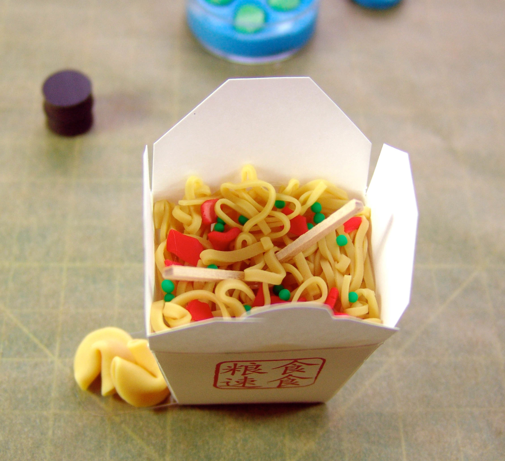 polymer clay chinese food