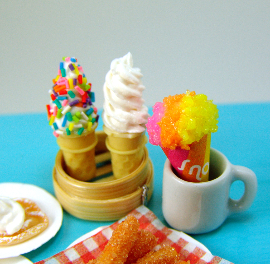 dollhouse miniature ice cream cones