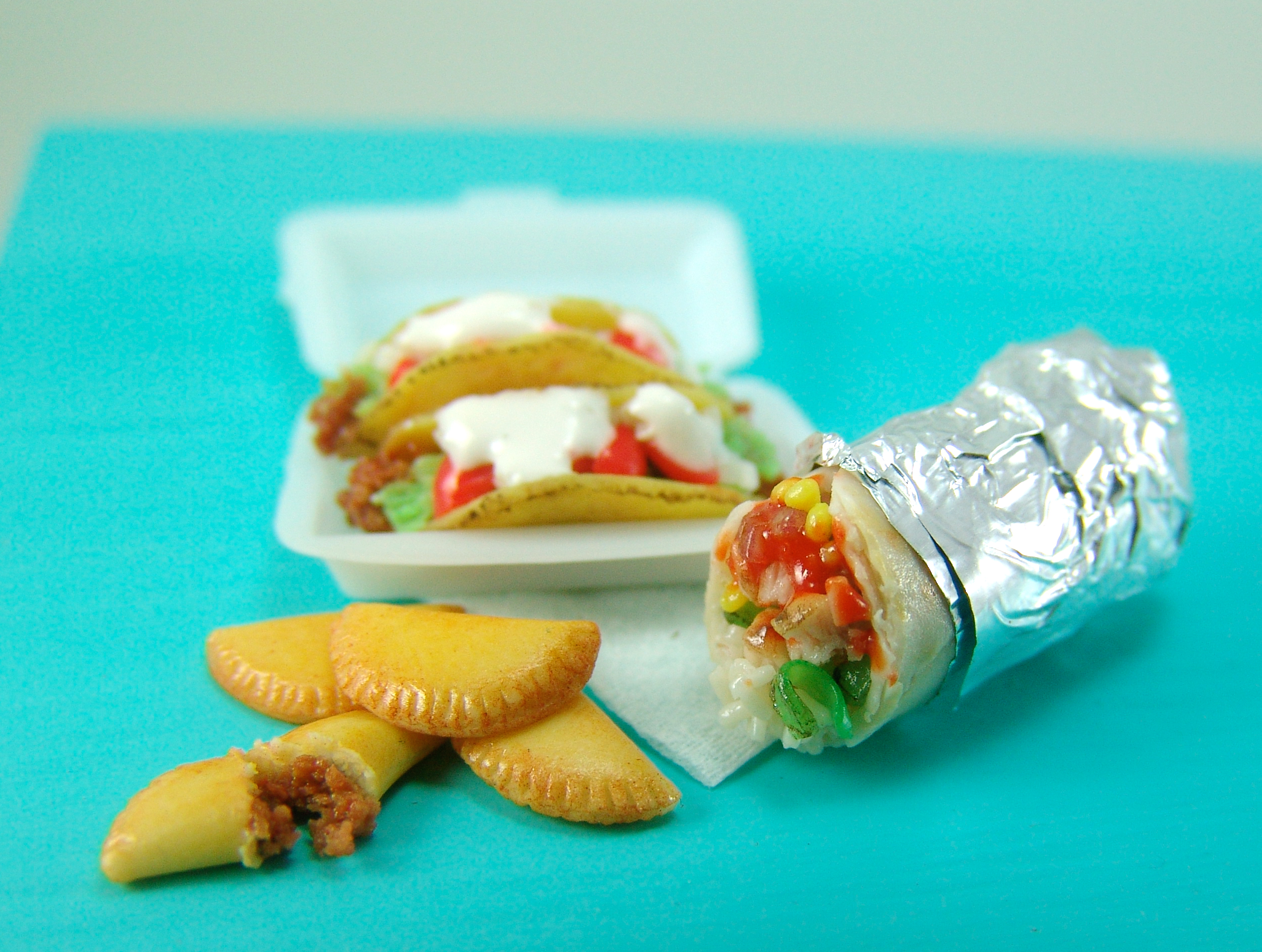 Dollhouse Miniature Mexican Food Tutorial Book
