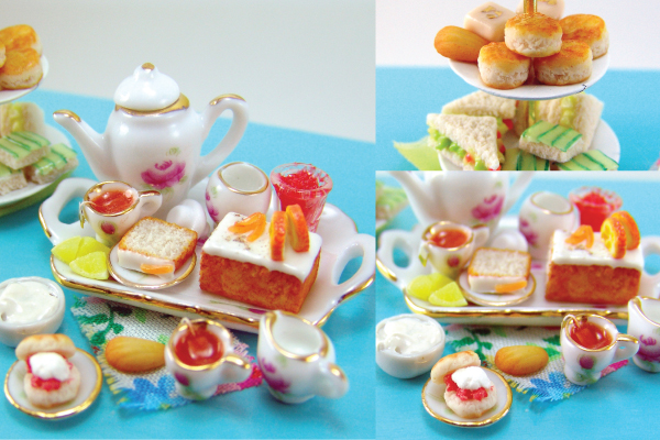 dollhouse miniature tea party tutorial