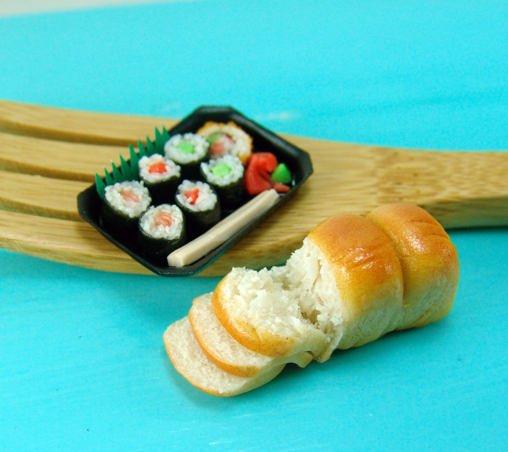 dollhouse miniature sushi