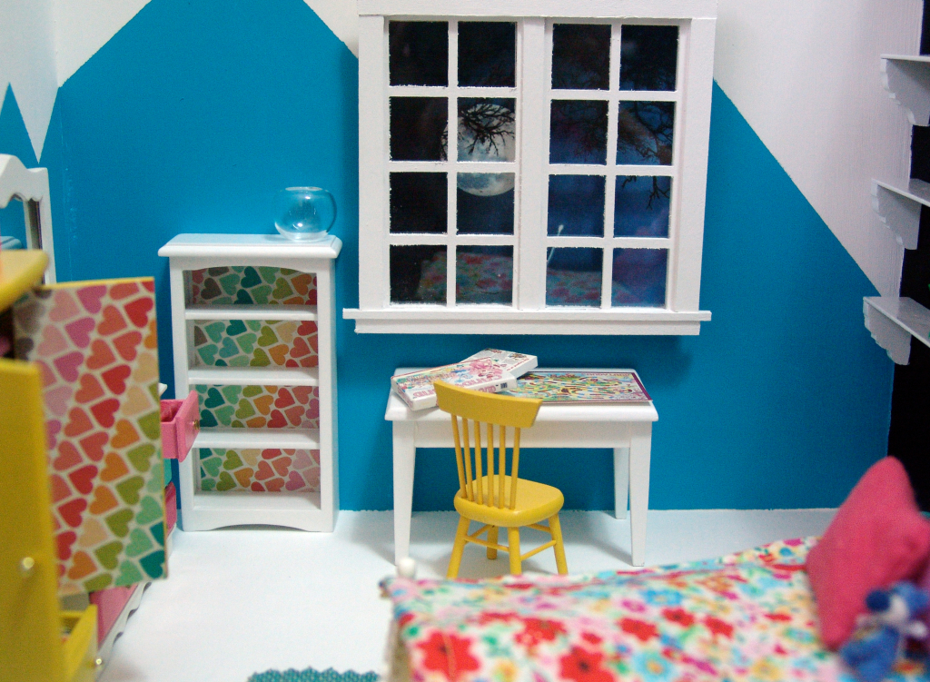 miniature dollhouse bedroom by the mouse market