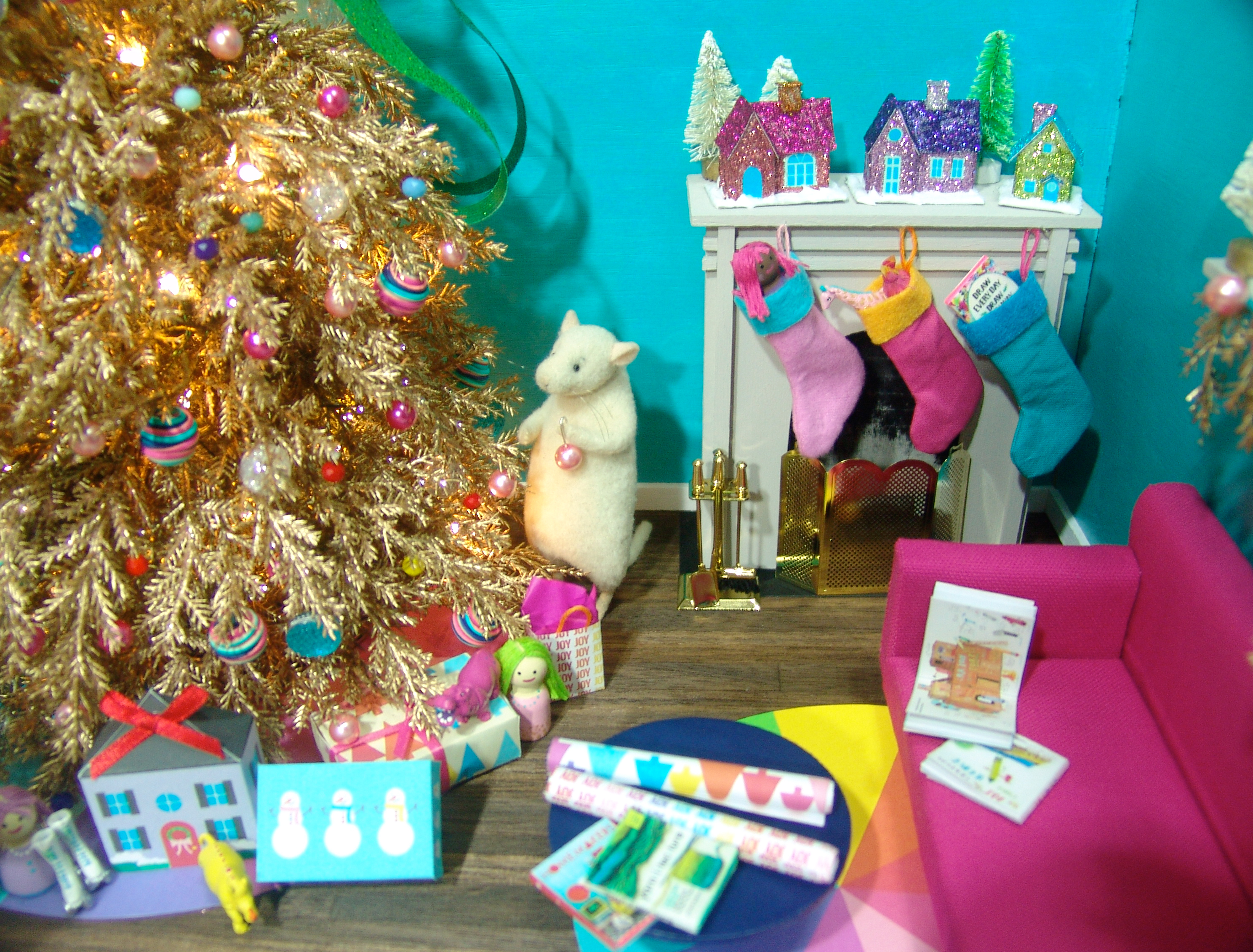 The Mice Decorate for Christmas