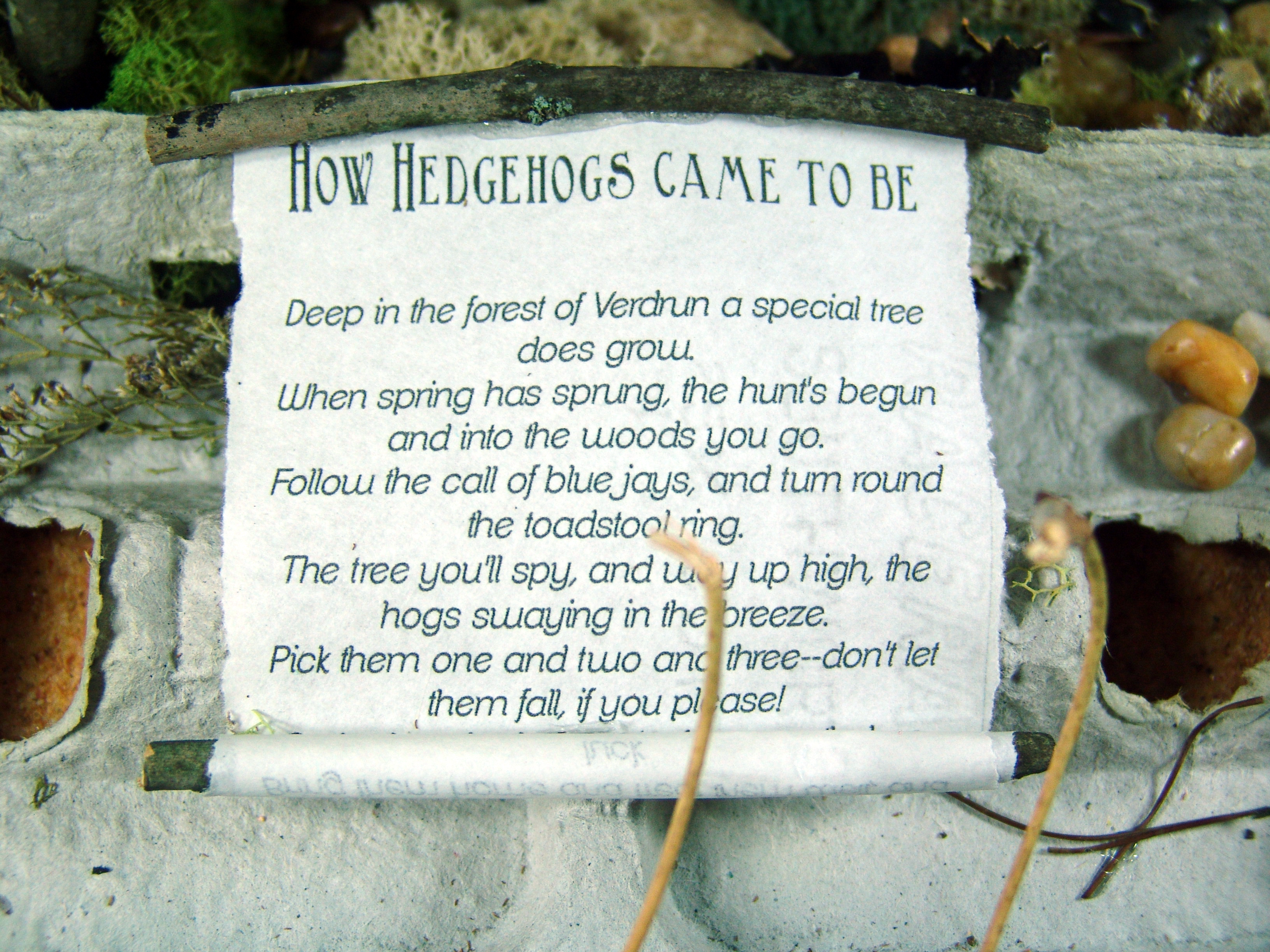A Magical Hedgehog Tree